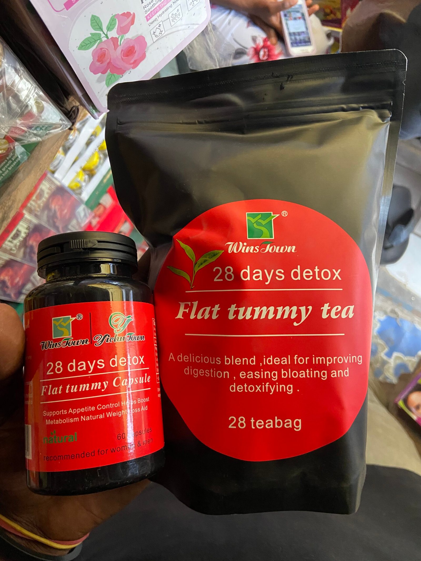 Winstown 28 Days Detox Flat Tummy Tea Capsules